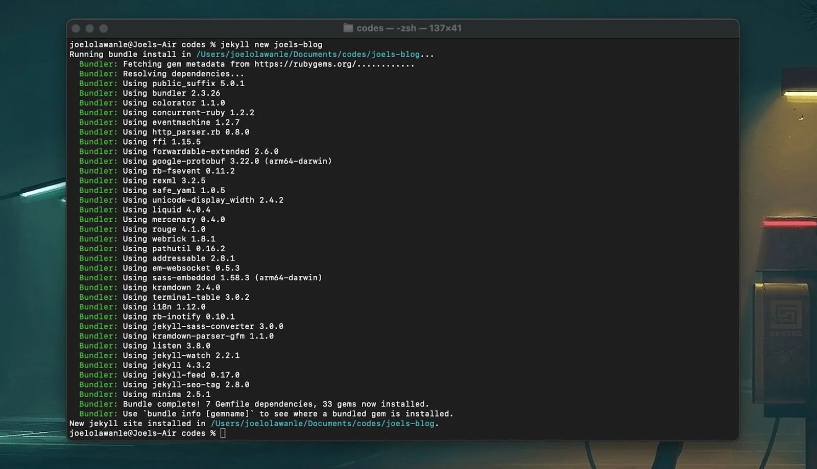 Jekyll static website